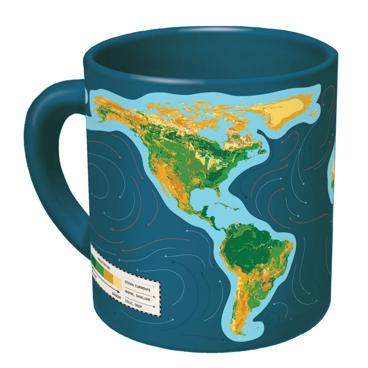 Klimawandel Kaffeebecher mit Wärmeeffekt