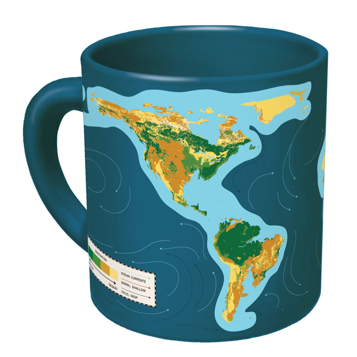 Klimawandel Kaffeebecher mit Wärmeeffekt