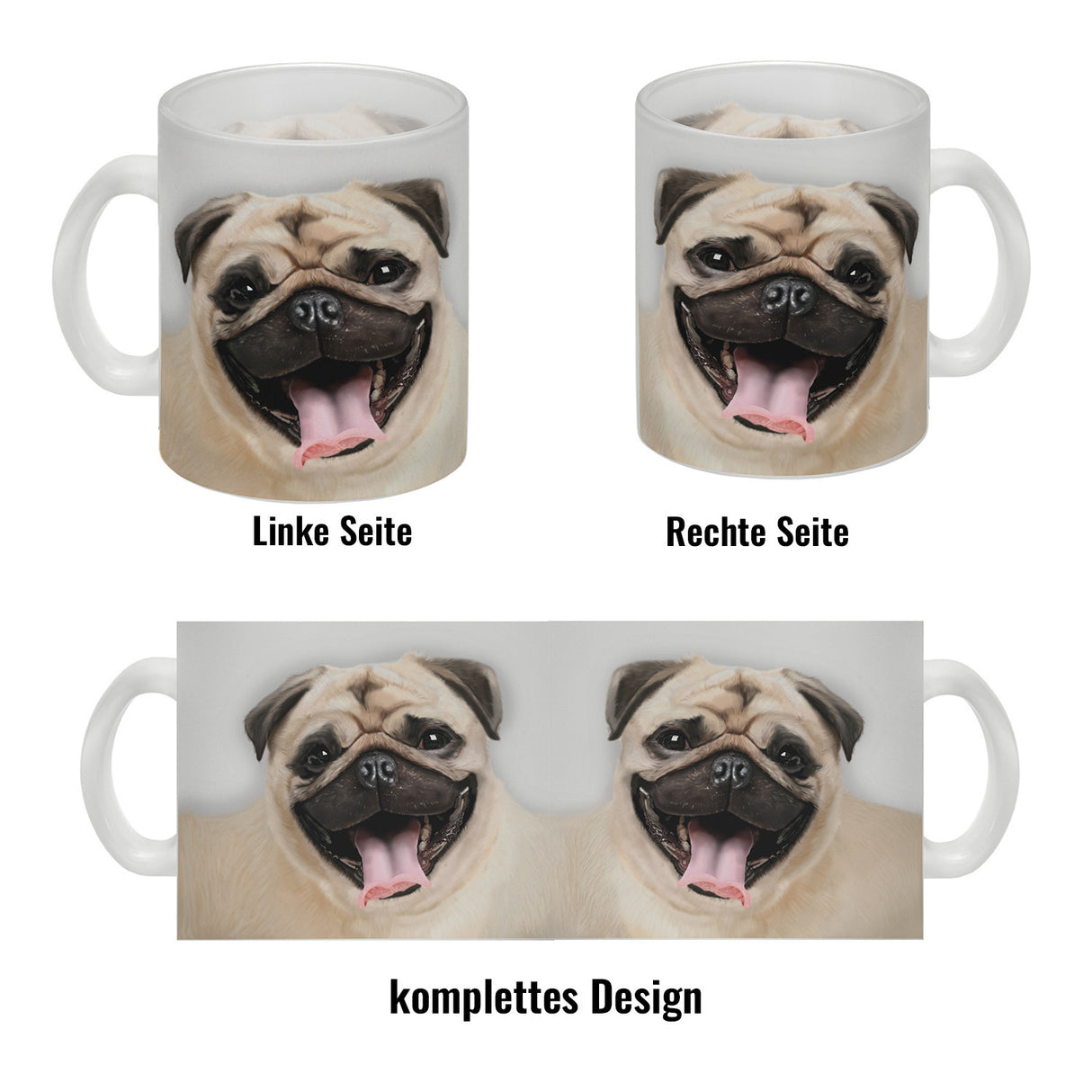Mops Kaffeebecher