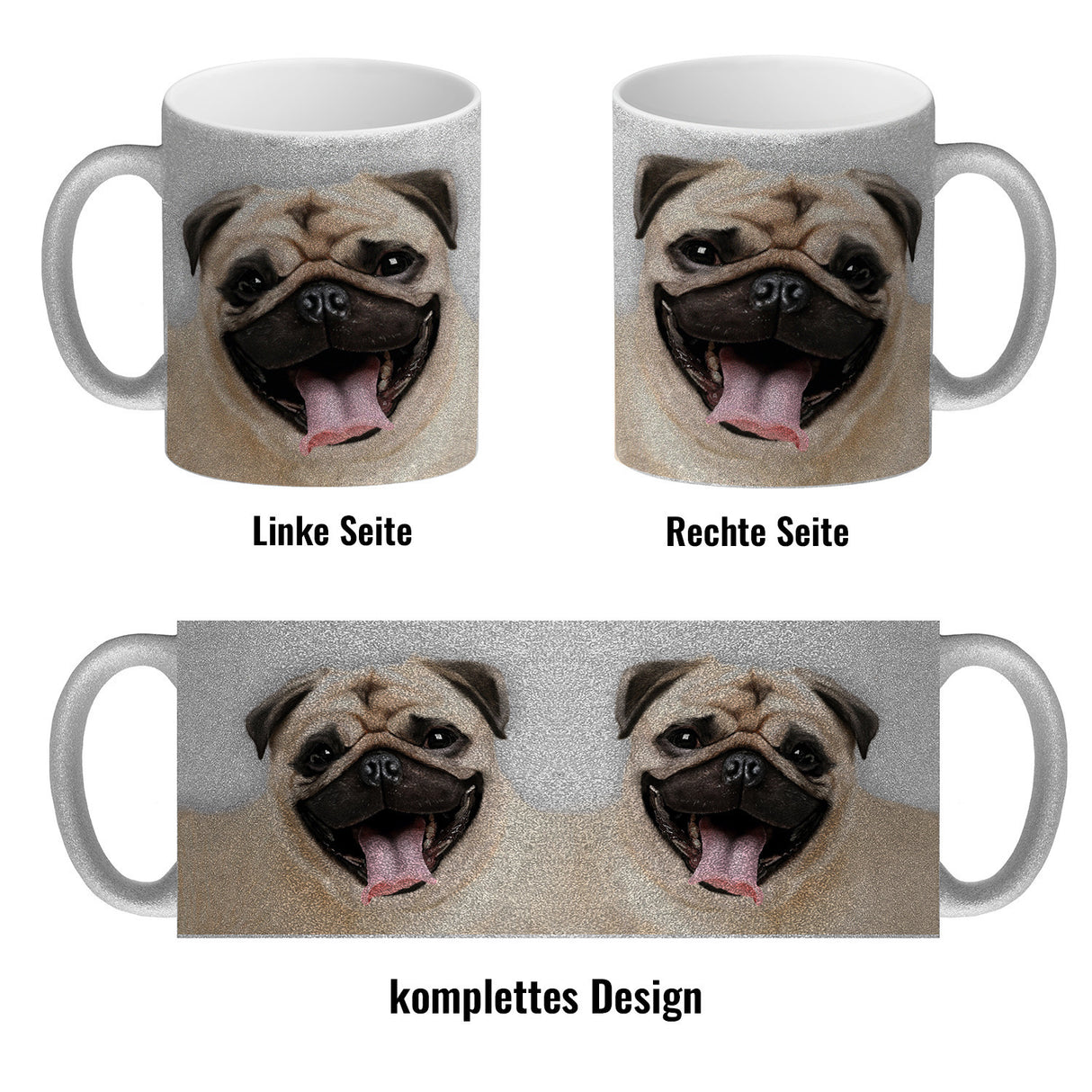 Mops Kaffeebecher