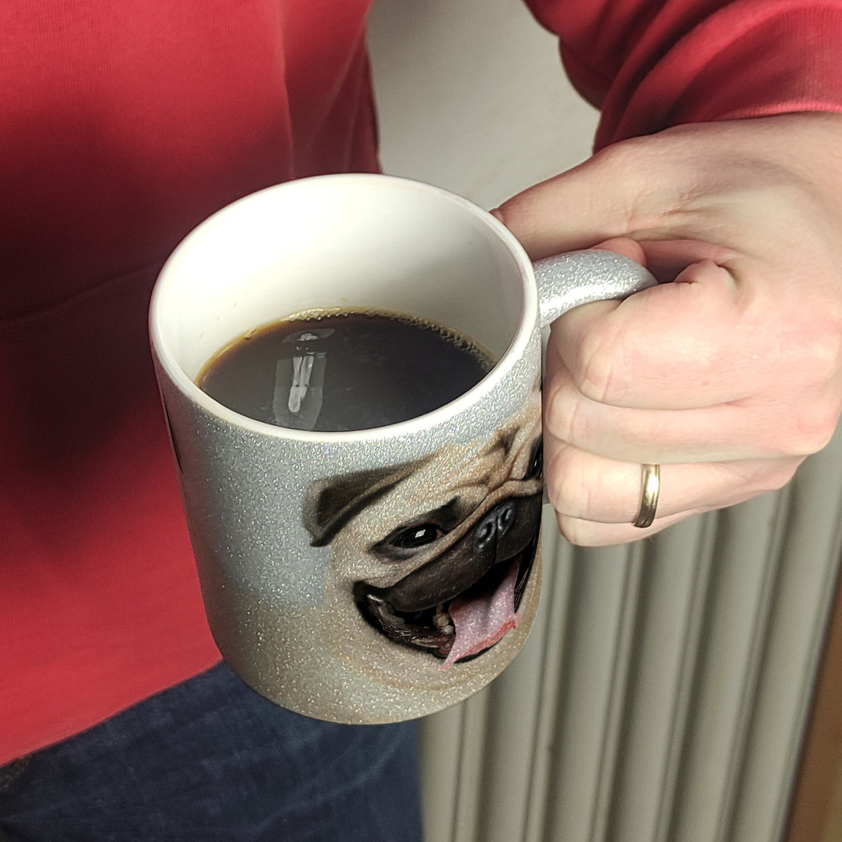 Mops Kaffeebecher