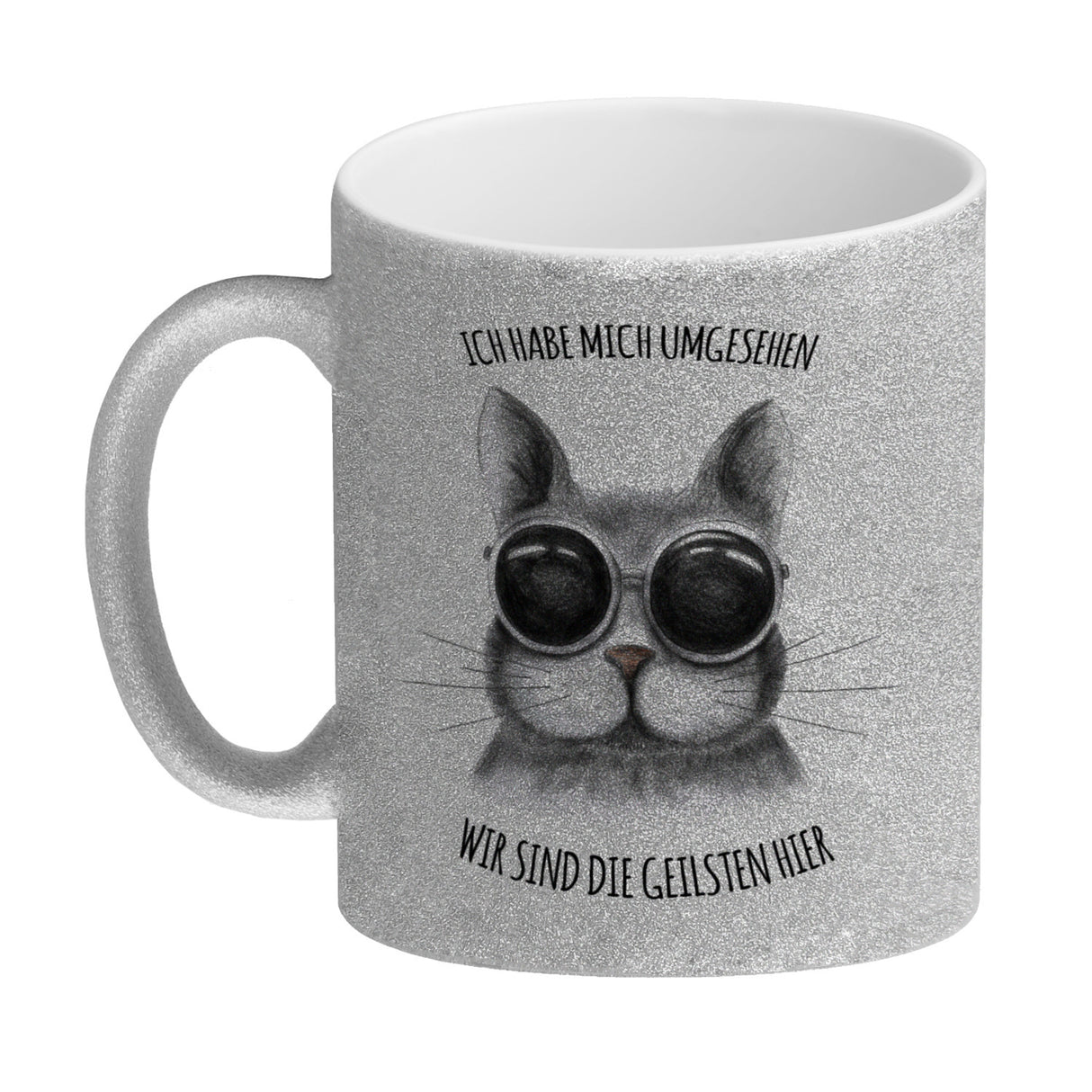 Wir sind die geilsten hier Katze Kaffeebecher