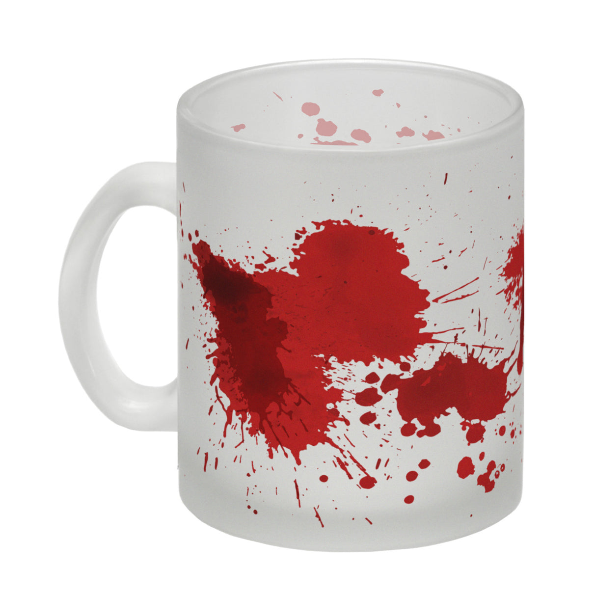 Kaffeebecher mit Blutbad Motiv