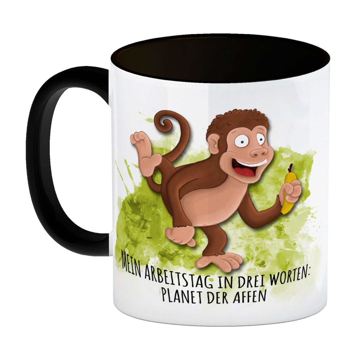 Mein Arbeitstag in drei Worten: Planet der Affen Kaffeebecher