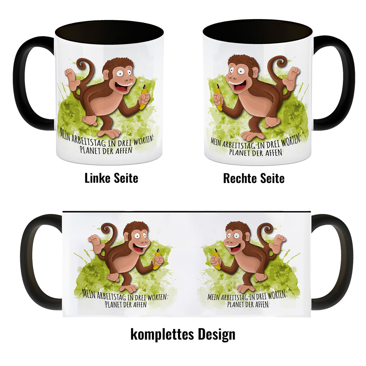 Mein Arbeitstag in drei Worten: Planet der Affen Kaffeebecher