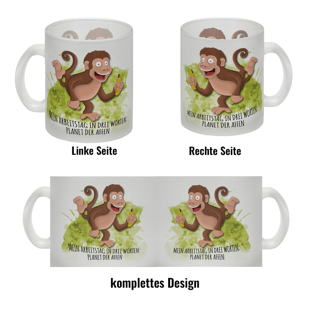 Mein Arbeitstag in drei Worten: Planet der Affen Kaffeebecher