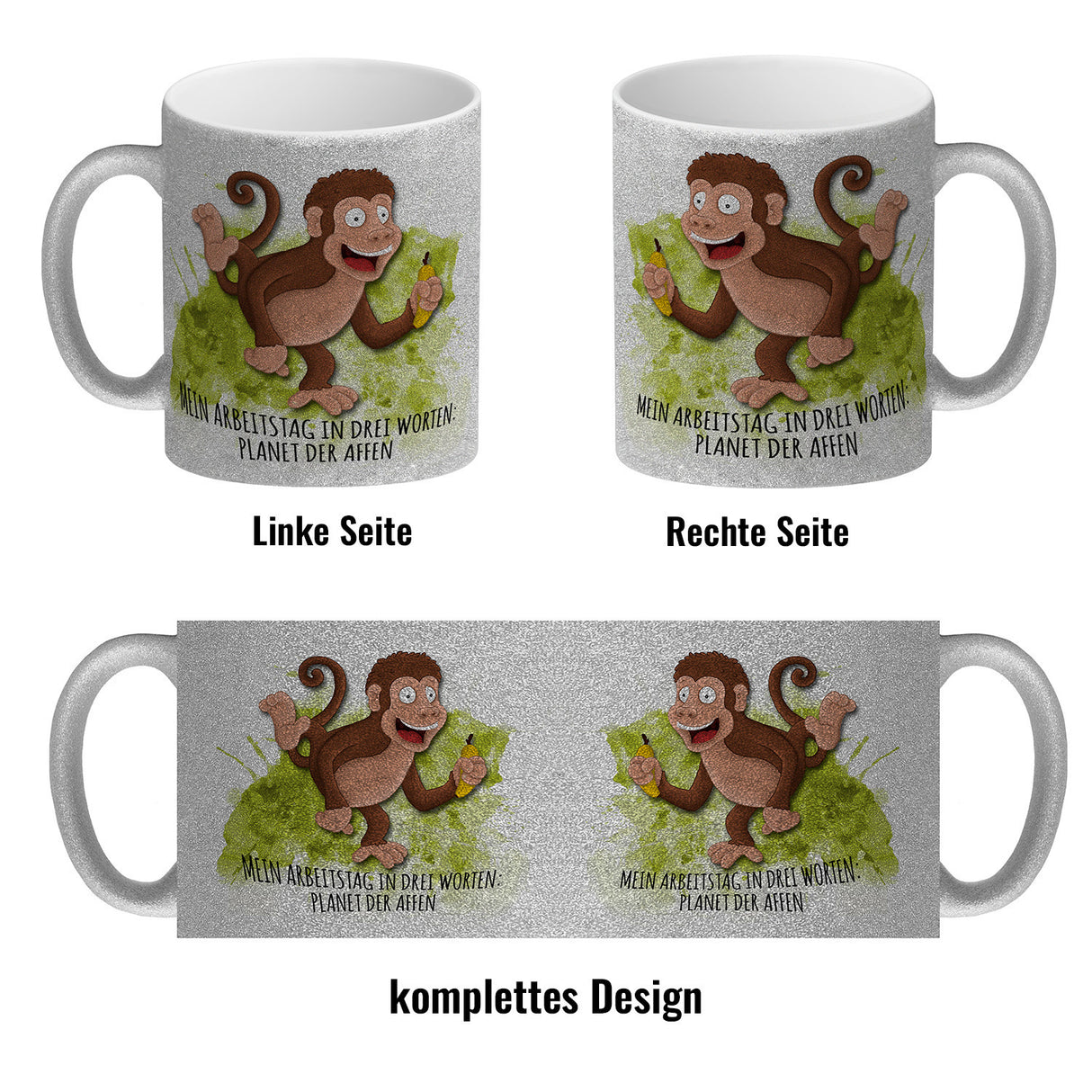 Mein Arbeitstag in drei Worten: Planet der Affen Kaffeebecher