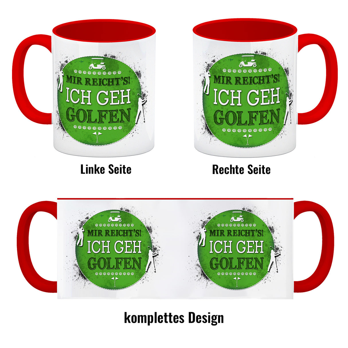 Mir reicht's! Ich geh golfen Kaffeebecher
