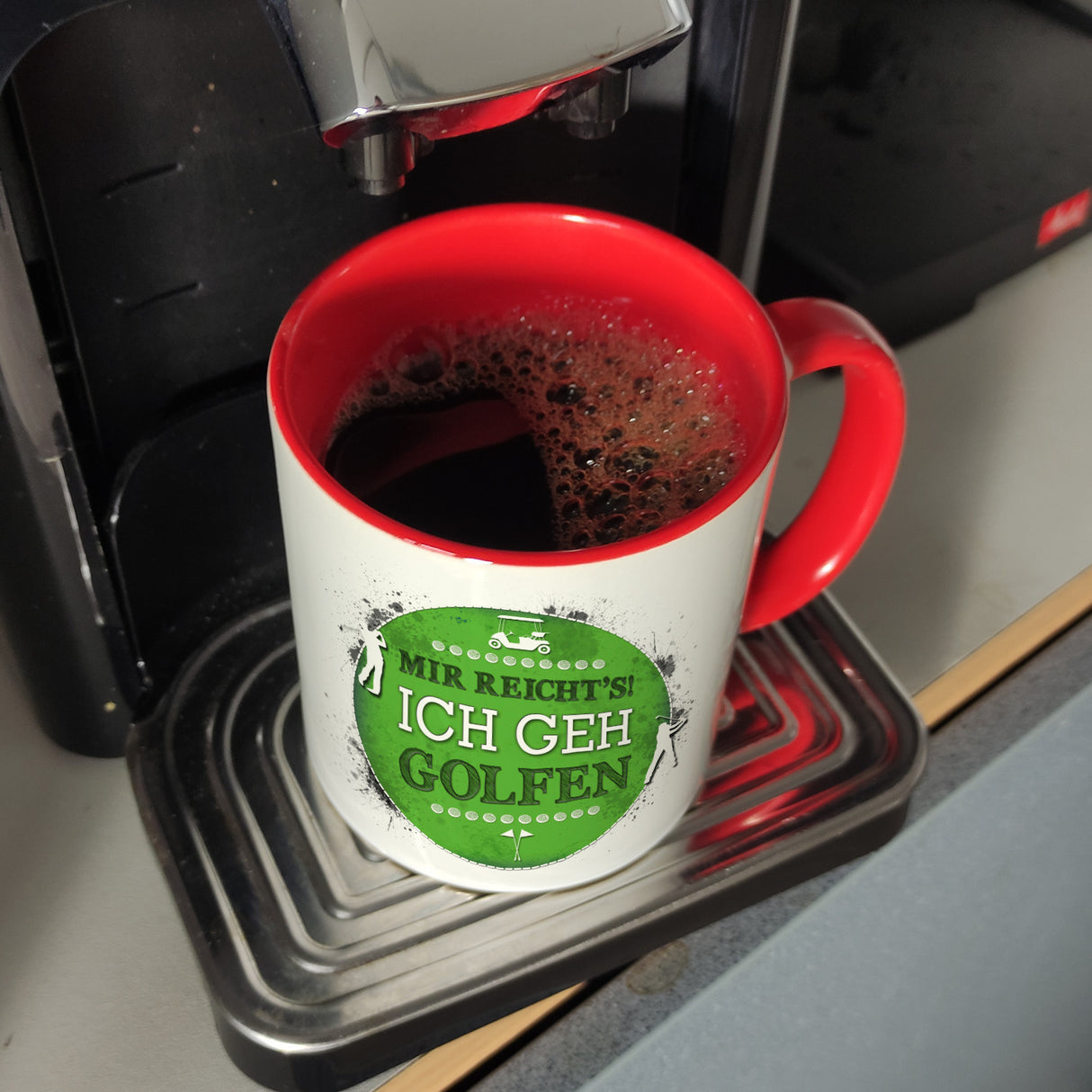 Mir reicht's! Ich geh golfen Kaffeebecher