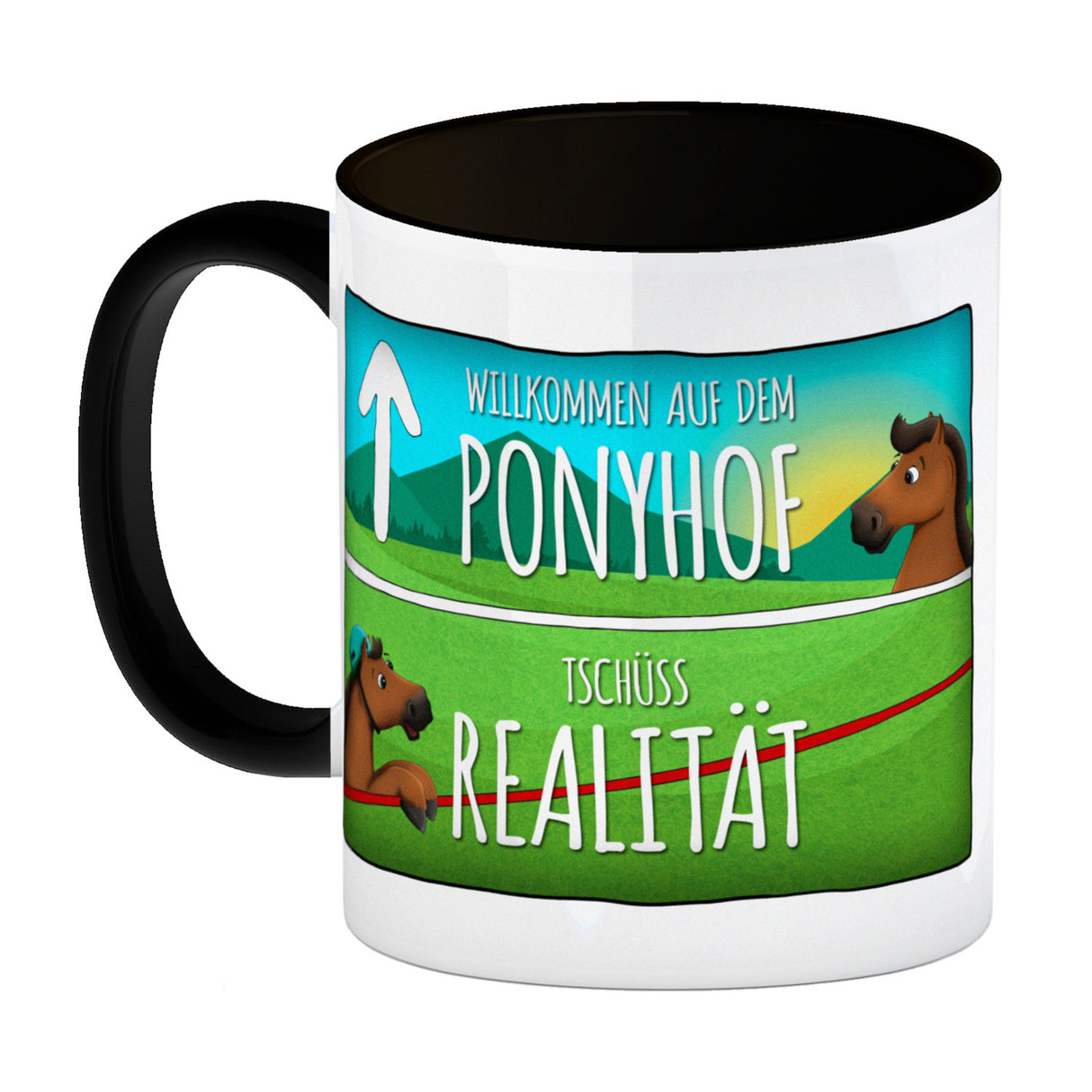 Willkommen auf dem Ponyhof... Kaffeebecher