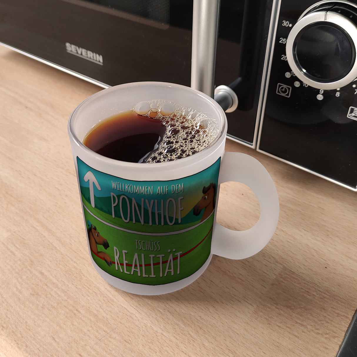 Willkommen auf dem Ponyhof... Kaffeebecher
