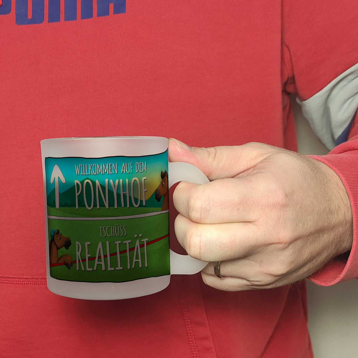 Willkommen auf dem Ponyhof... Kaffeebecher