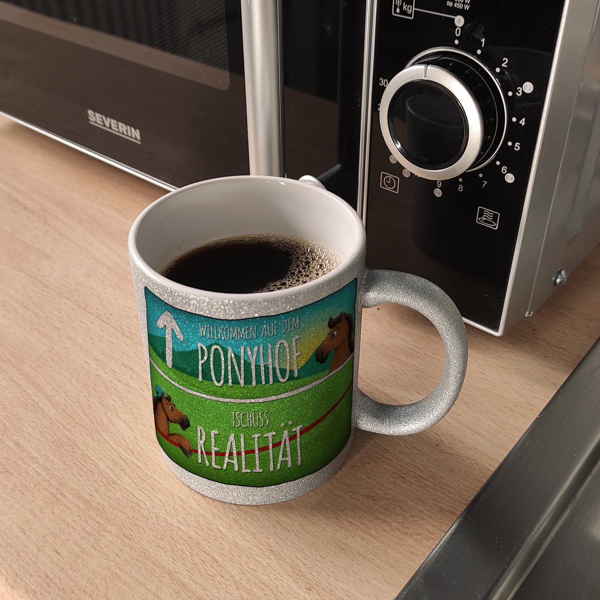Willkommen auf dem Ponyhof... Kaffeebecher