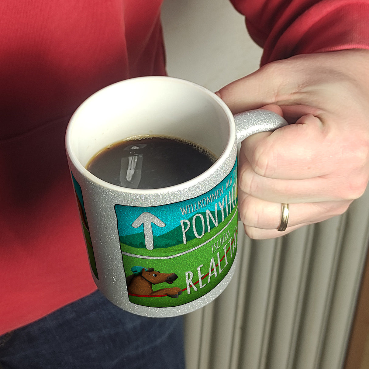 Willkommen auf dem Ponyhof... Kaffeebecher
