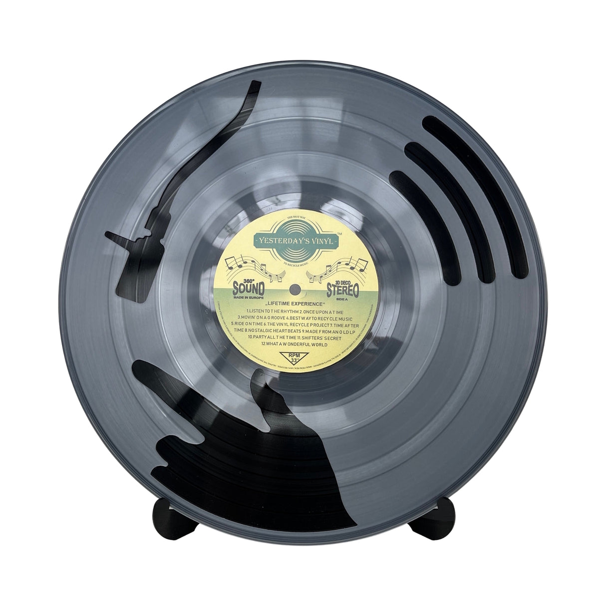DJ Vinyl Dekoartikel aus einer echten Schallplatte in zufälliger Ausführung