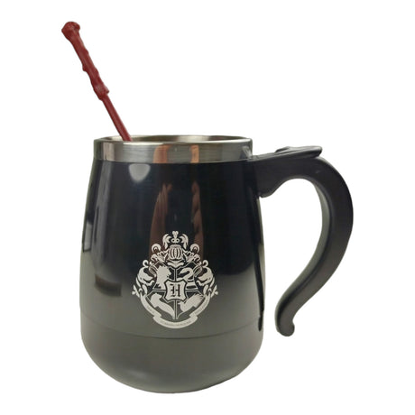 Harry Potter Kaffeebecher Fanartikel selbstrührende Hogwarts Tasse mit Zauberstab