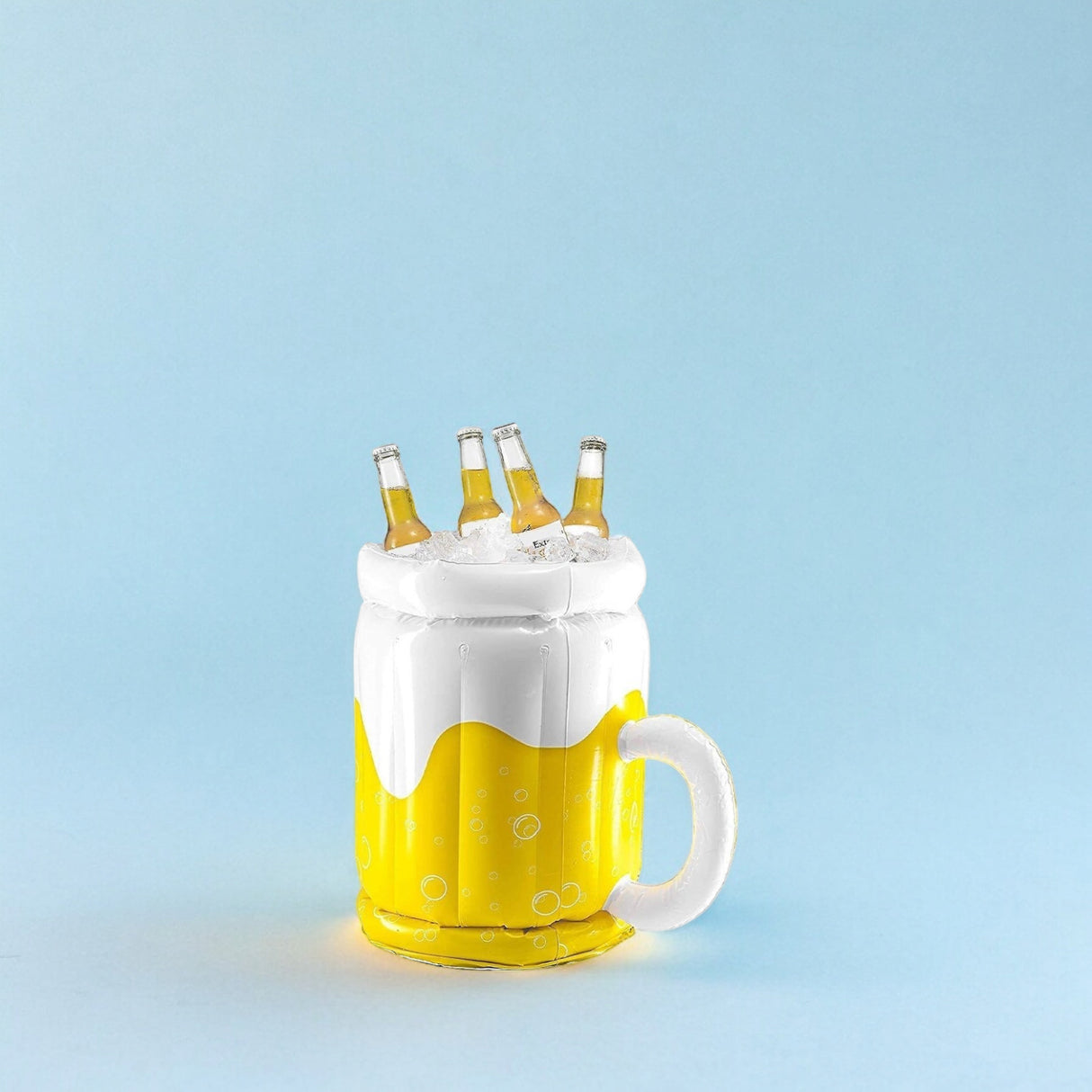 Aufblasbarer Biereimer Getränkekühler Bier Geschenk für Männer Bierkrug Bierkühler