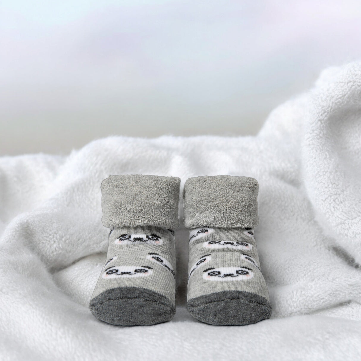 Panda Socken Cucamelon Kuschelsocken für Mama und Baby in 38-40 und für Neugeborene (2 Paare)