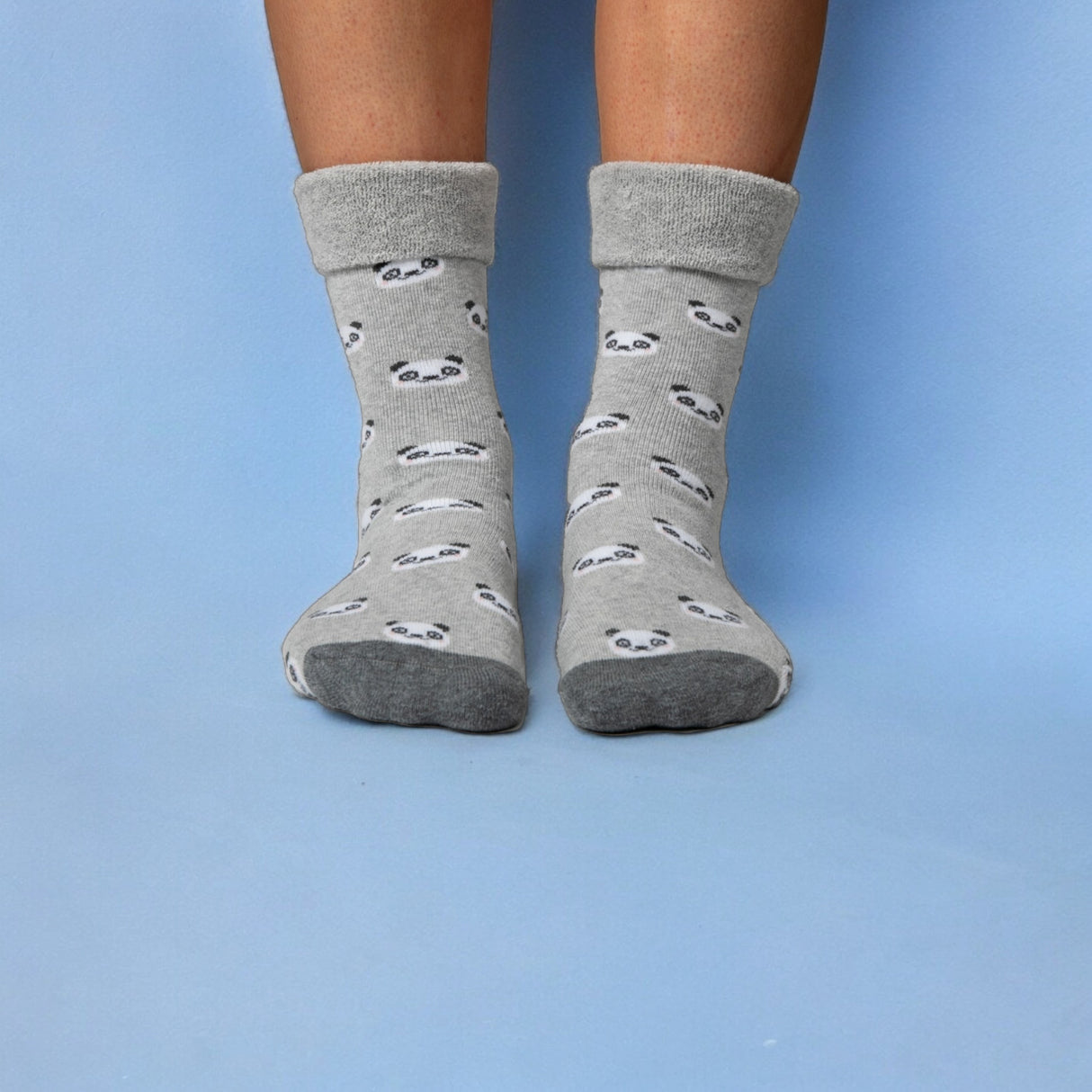 Panda Socken Cucamelon Kuschelsocken für Mama und Baby in 38-40 und für Neugeborene (2 Paare)