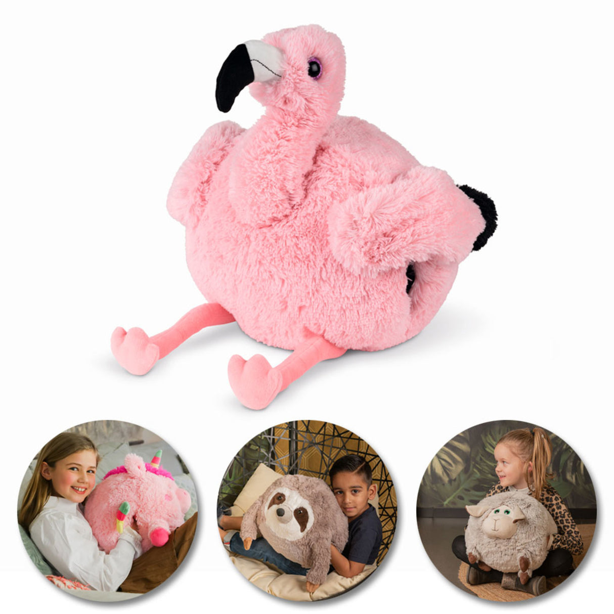 Flamingo Handwärmer Noxxiez Kuscheltier
