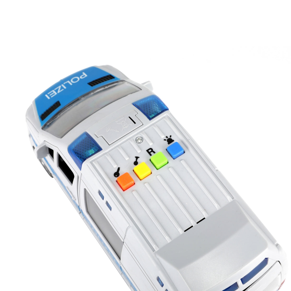 Polizei Van Spielzeugauto Polizeibus Automodell mit Friktionsmotor, Licht und Ton