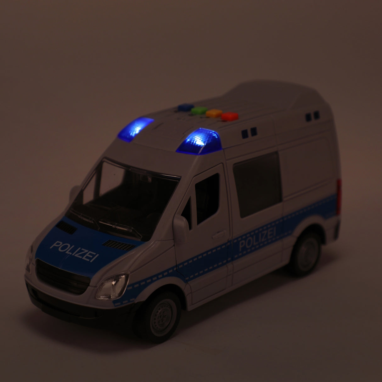 Polizei Van Spielzeugauto Polizeibus Automodell mit Friktionsmotor, Licht und Ton