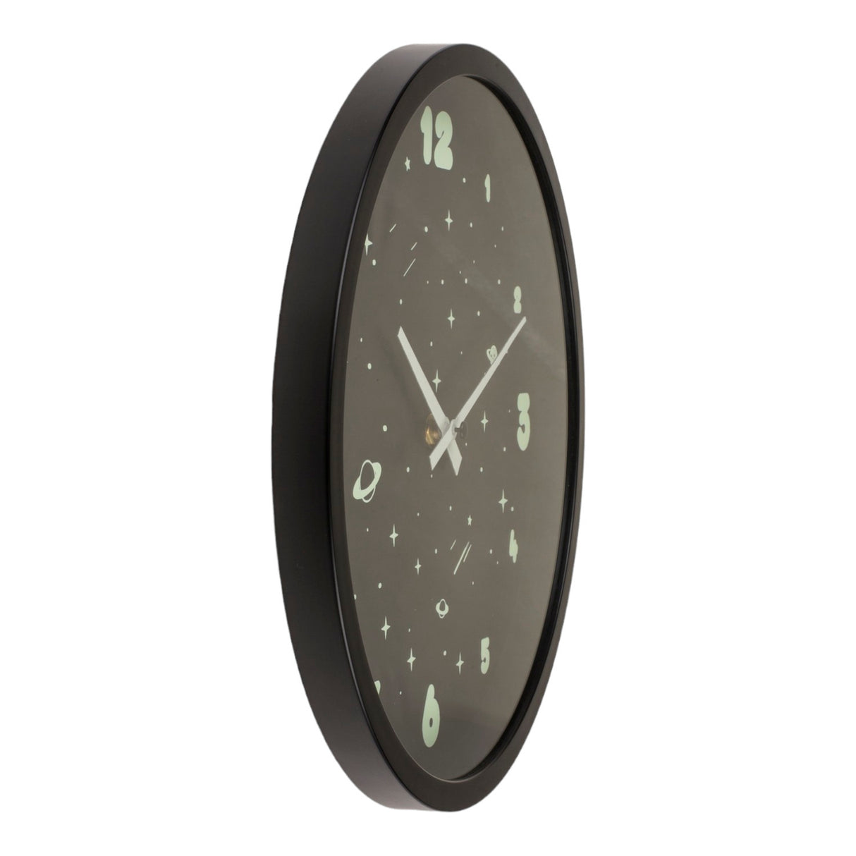 Glow in the Dark Weltraum Wanduhr Kinder Space Uhr für das Kinderzimmer