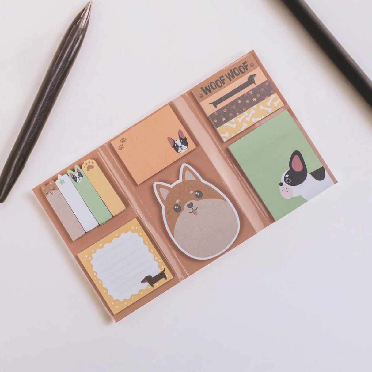 Hunde Haftnotizen Bürobedarf süße Klebezettel mit 6 verschiedenen Designs