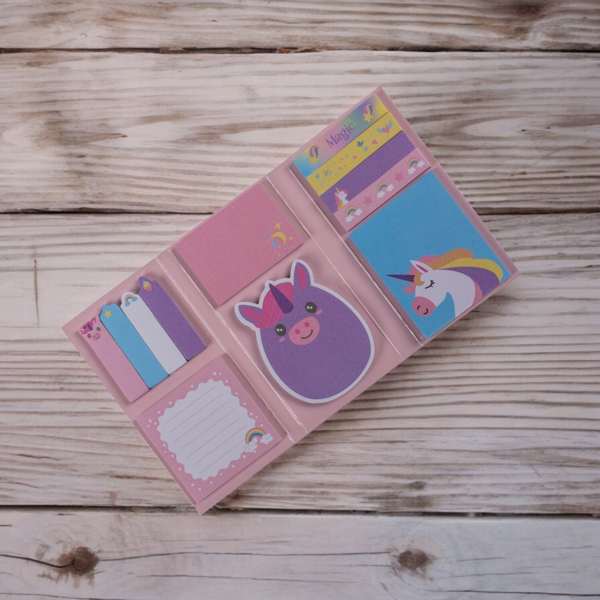 Einhorn Haftnotizen Bürobedarf Unicorn Klebezettel mit 6 verschiedenen Designs
