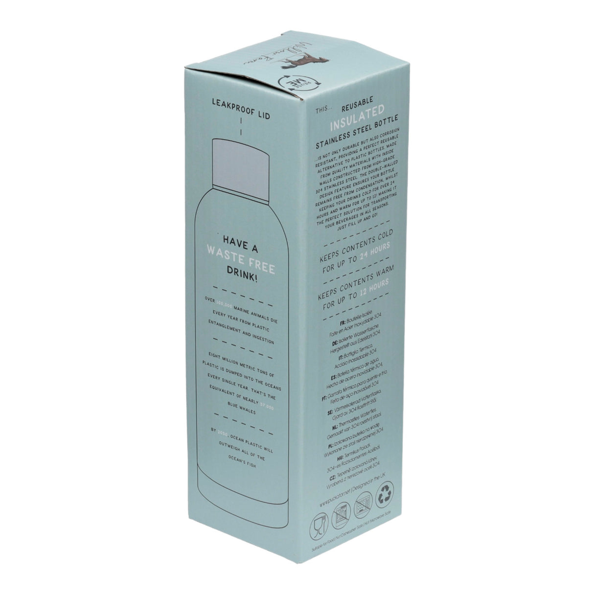 Willow Farm Pferde Thermo Trinkflasche schöne Wasserflasche für Mädchen