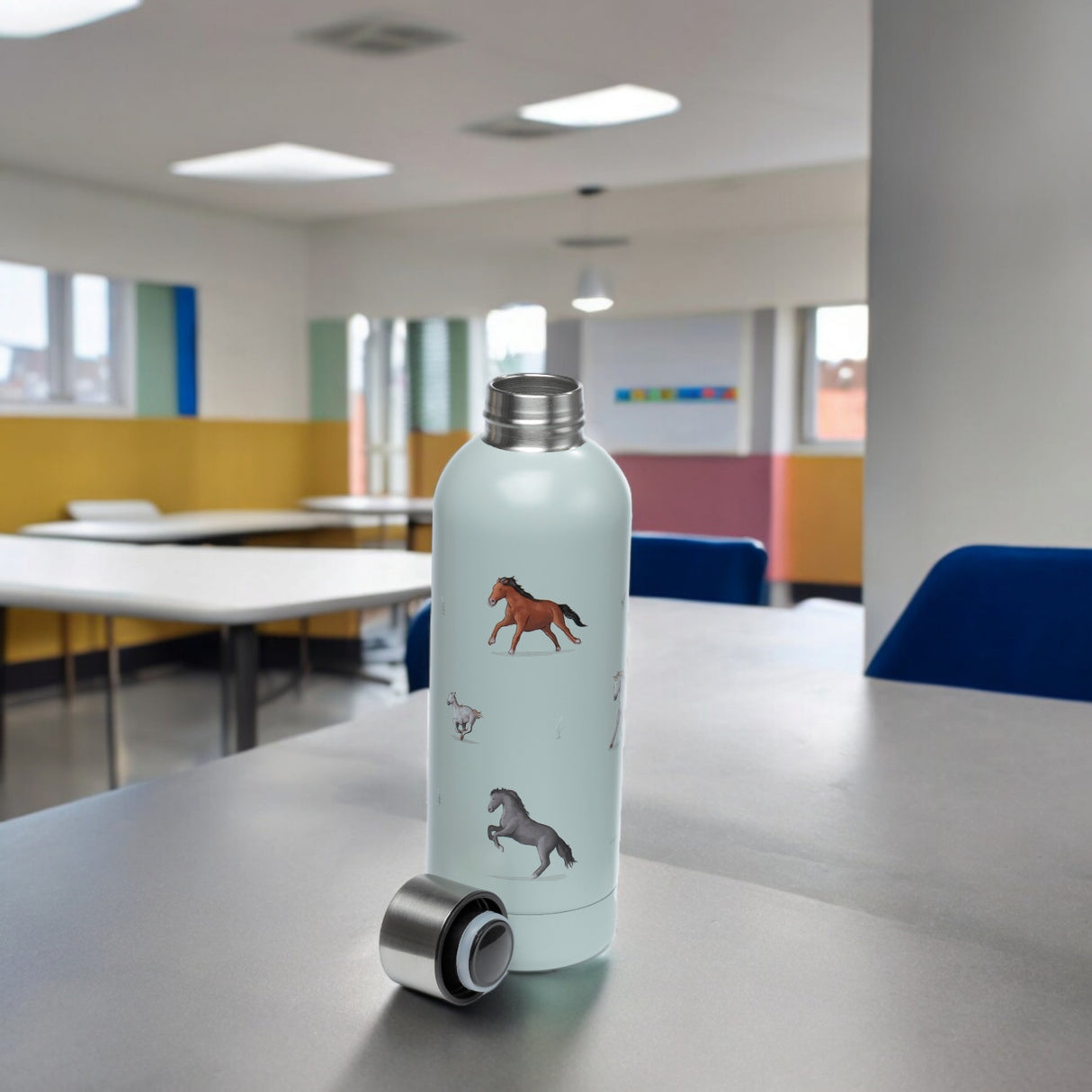 Willow Farm Pferde Thermo Trinkflasche schöne Wasserflasche für Mädchen