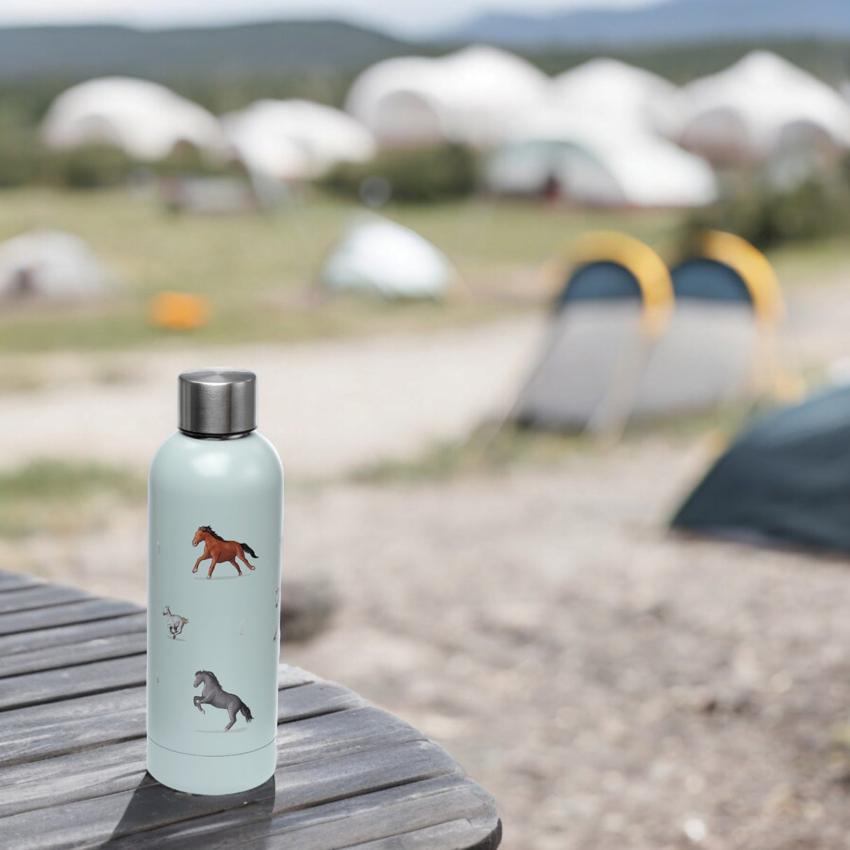 Willow Farm Pferde Thermo Trinkflasche schöne Wasserflasche für Mädchen