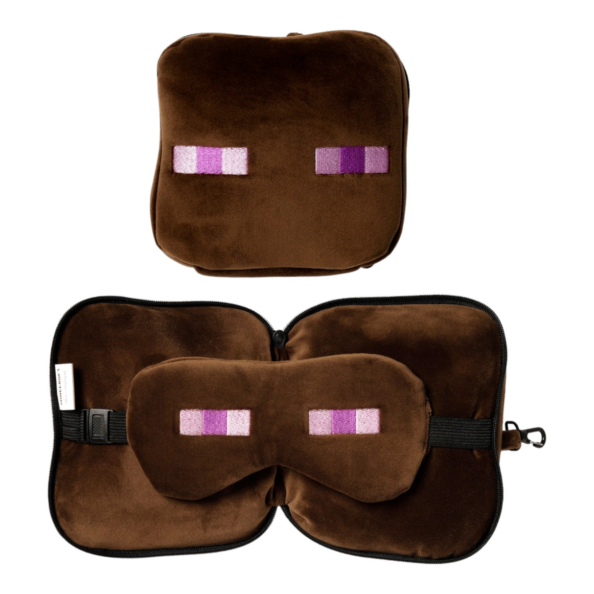 Minecraft Enderman Reisekissen mit Augenmaske
