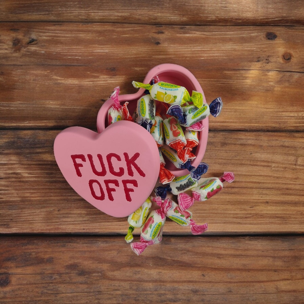 Fuck Off Aufbewahrungsbox Valentinstag Deko Herzbox