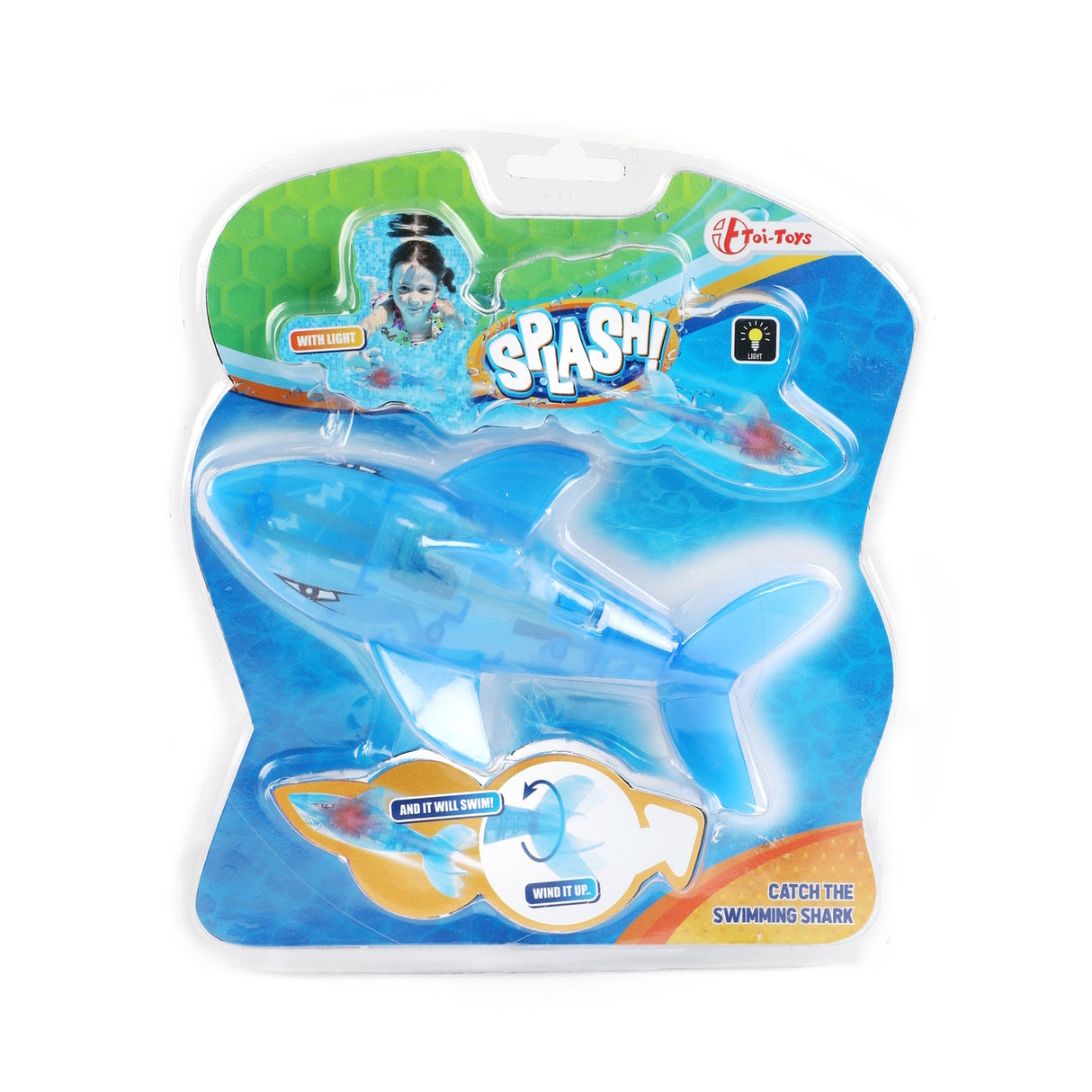 Splash Elektrischer Hai Tauchspiel Pool Wasserspielzeug mit Licht