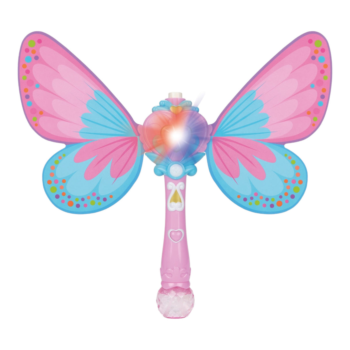 Schmetterling Seifenblasenstab mit Licht, Sound und Flügeln