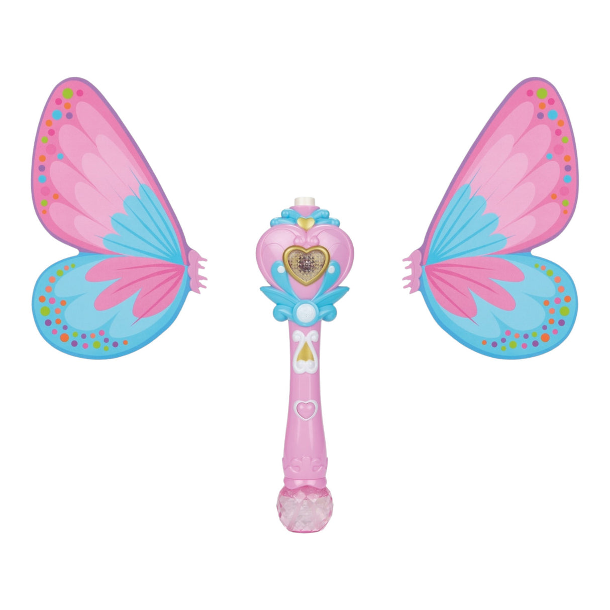 Schmetterling Seifenblasenstab mit Licht, Sound und Flügeln