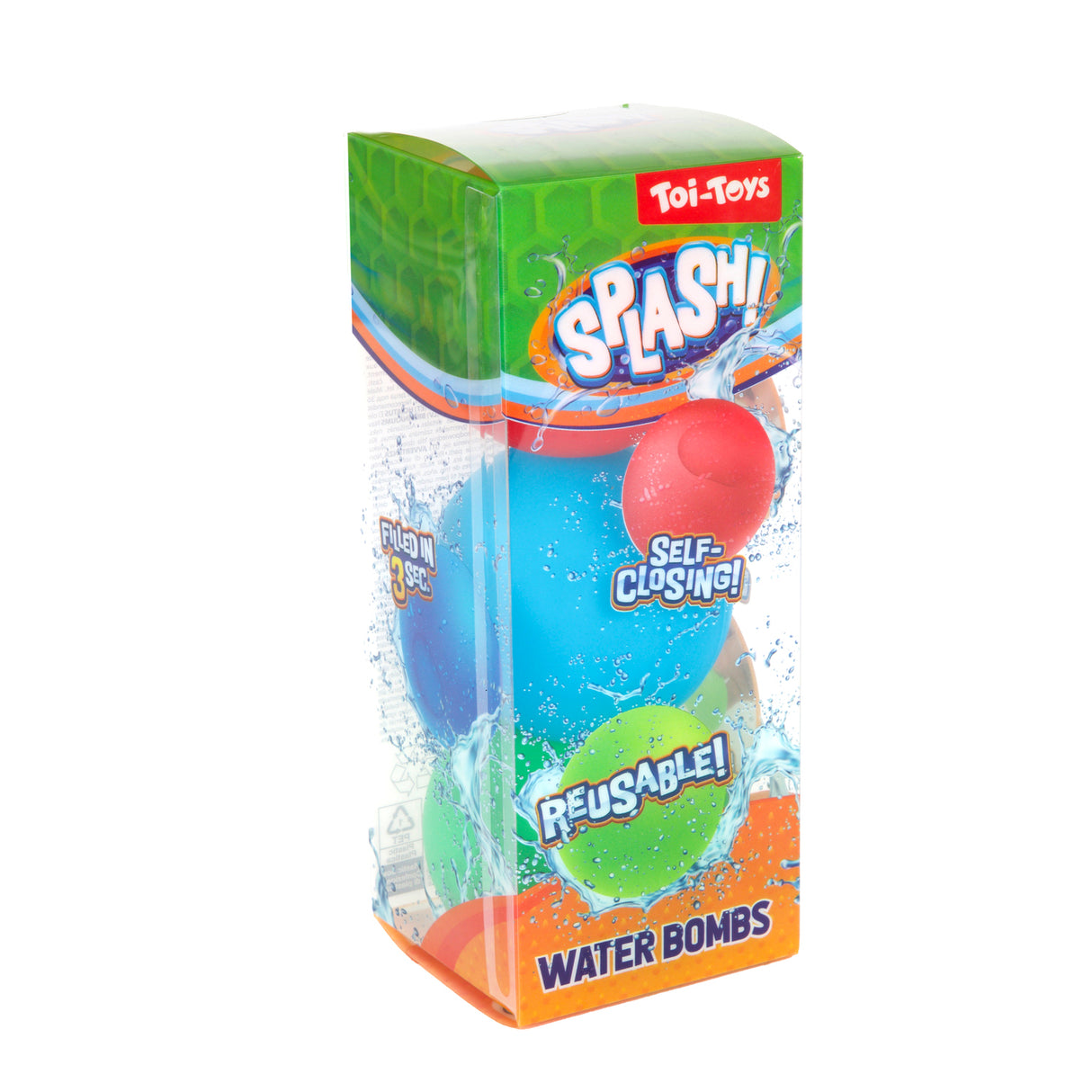 SPLASH selbstverschließende & wiederverwendbare Wasserbomben im 3er Set
