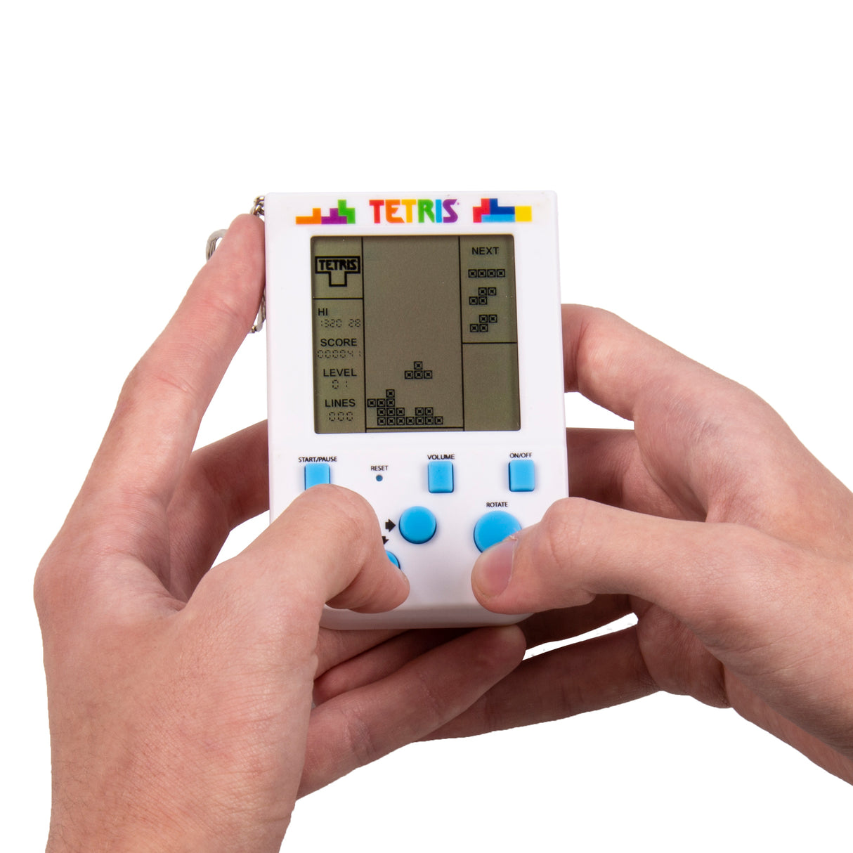 Tetris Retro Arcade Spiel Schlüsselanhänger mit Sound