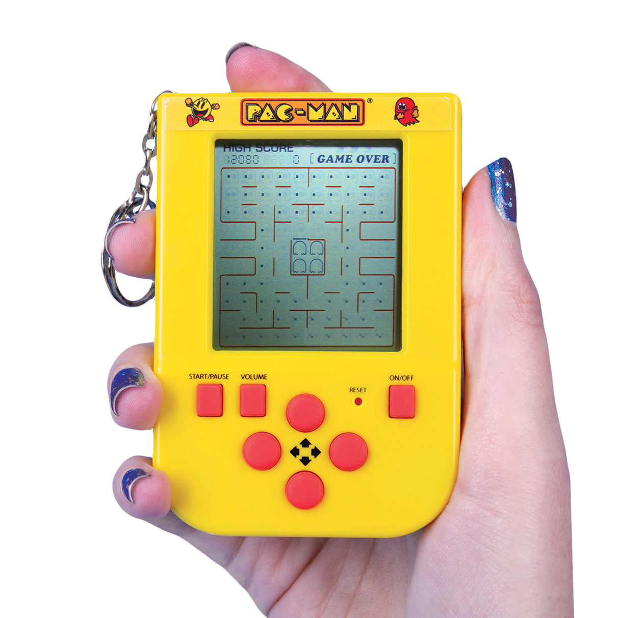 Pac-Man Retro Arcade Spiel Schlüsselanhänger mit Sound