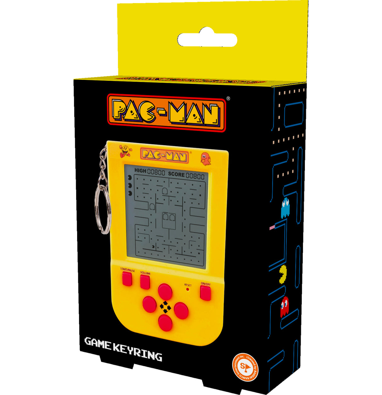 Pac-Man Retro Arcade Spiel Schlüsselanhänger mit Sound