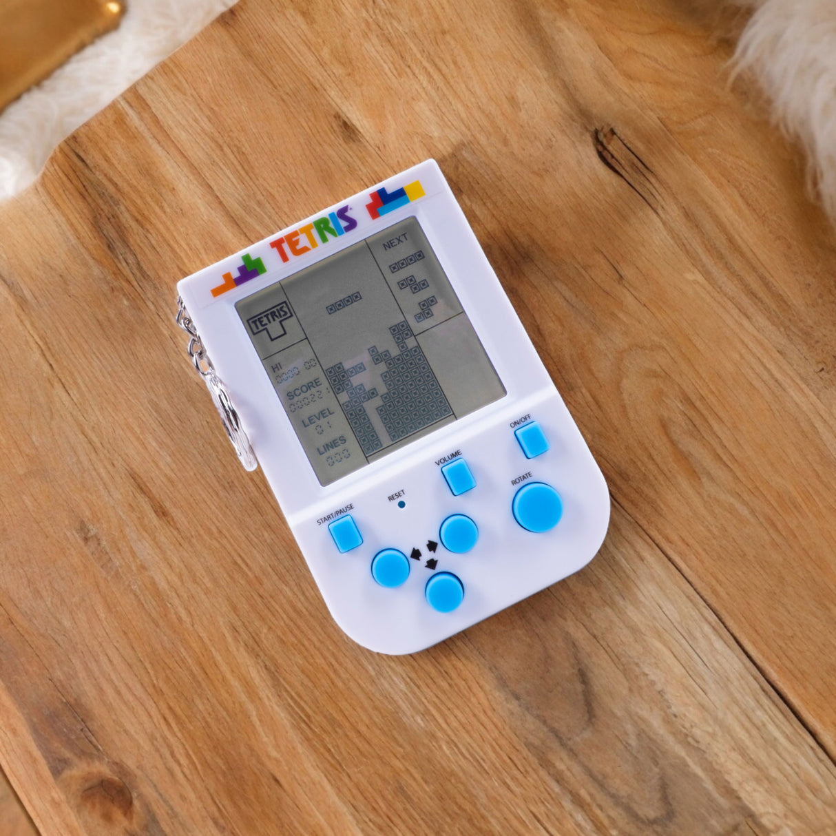 Tetris Retro Arcade Spiel Schlüsselanhänger mit Sound