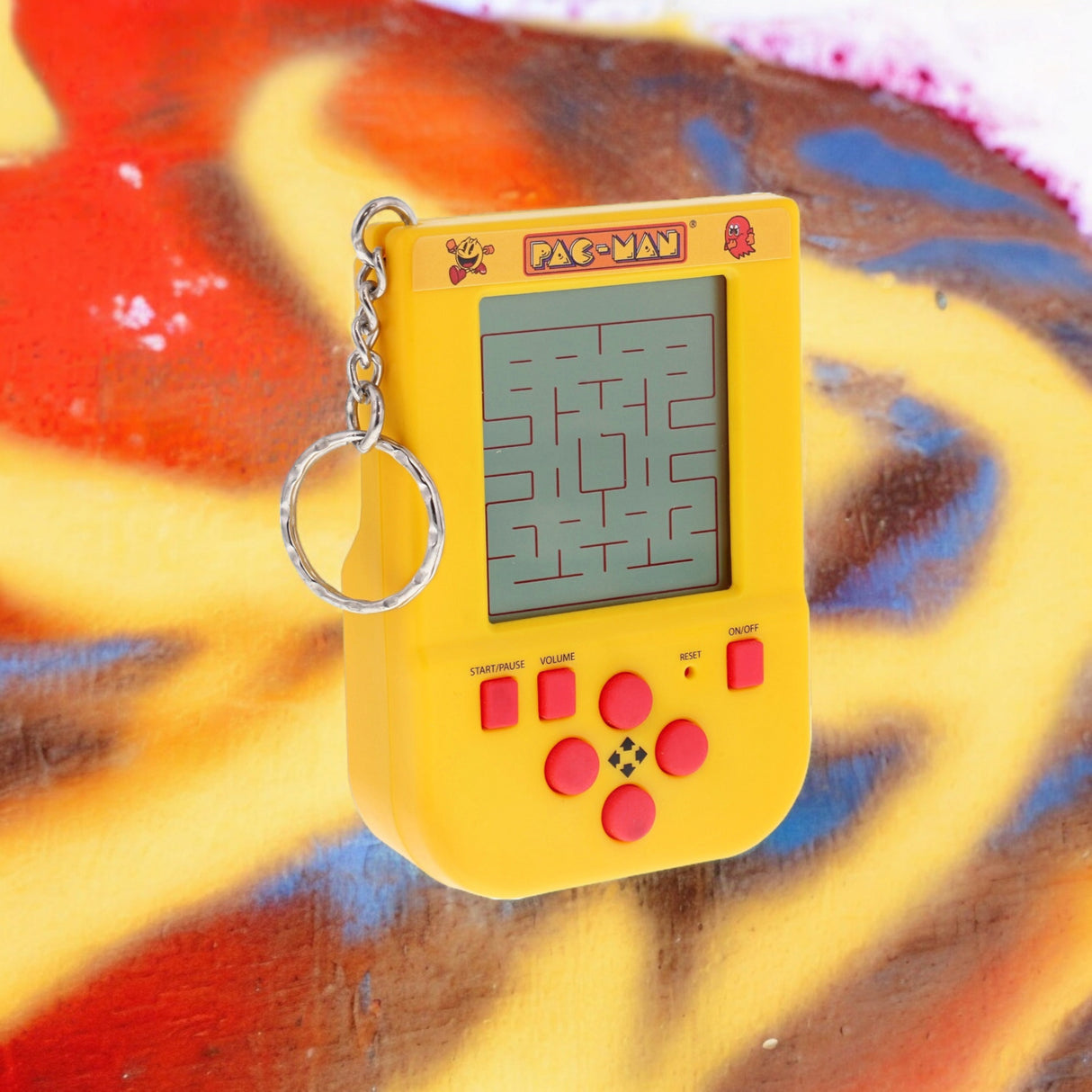 Pac-Man Retro Arcade Spiel Schlüsselanhänger mit Sound