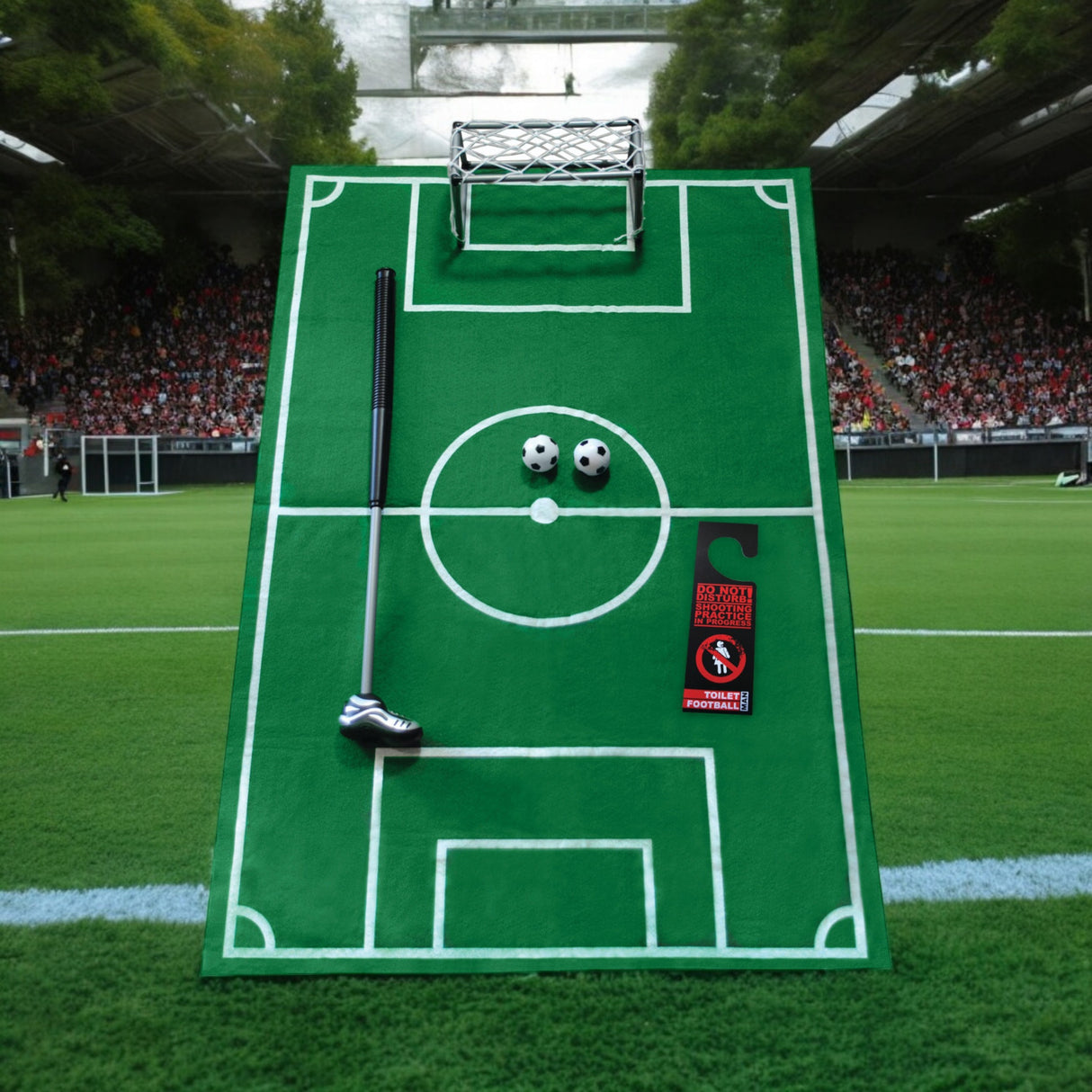 Fußball Toilettenspiel für das Badezimmer - für große Geschäfte wie ein Profi!