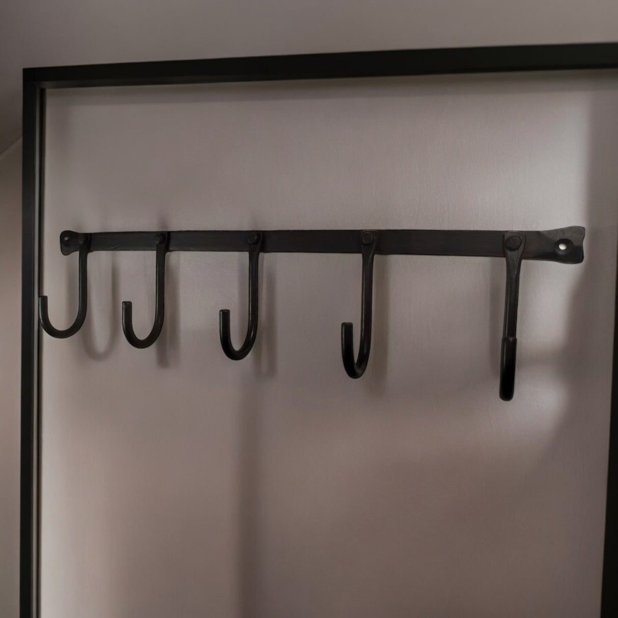 Vintage Kleiderhaken aus Metall Industrial Deko Garderobenhaken mit 5 Haken