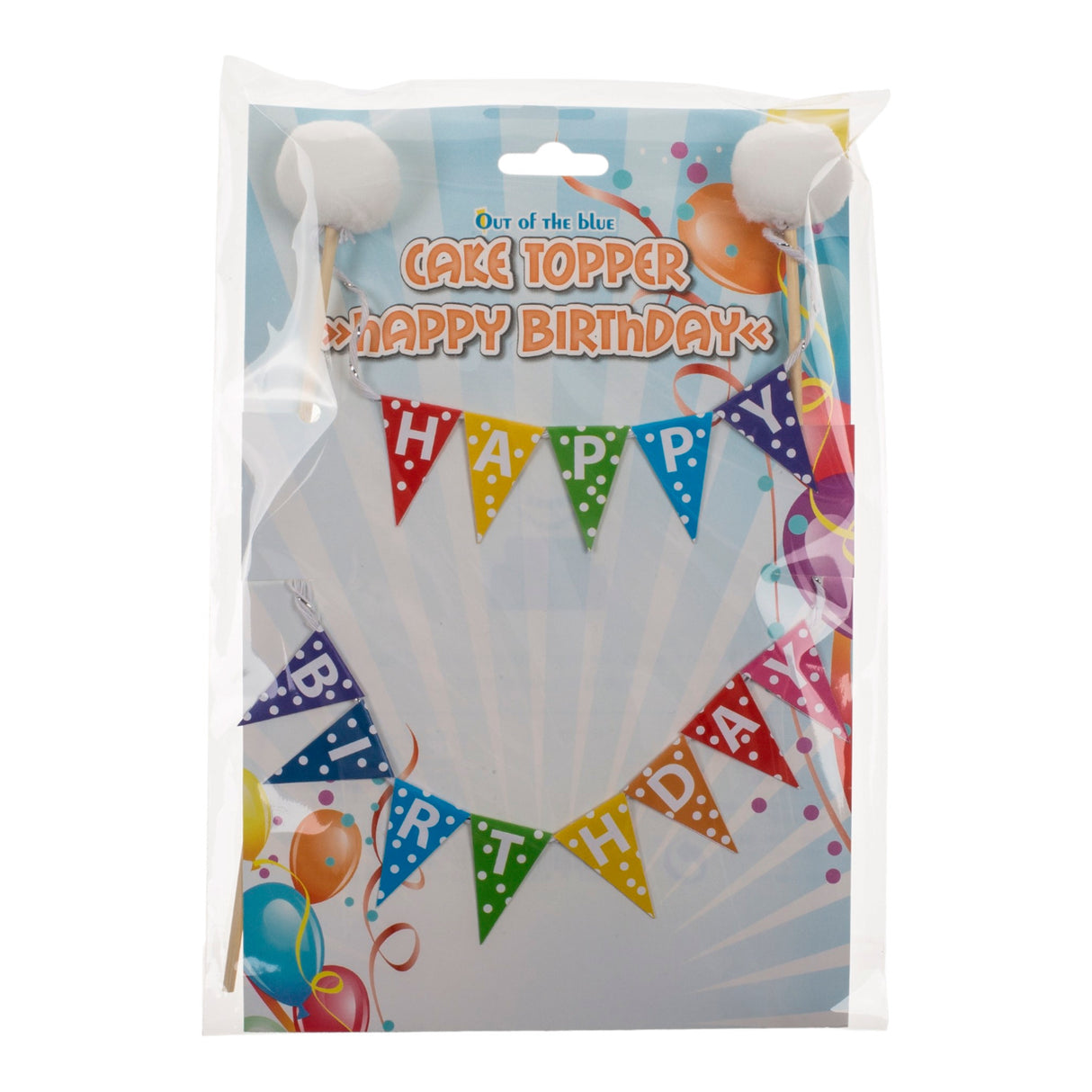 Happy Birthday Kuchendeko Girlanden Geburtstagsdeko in zufälliger Variante