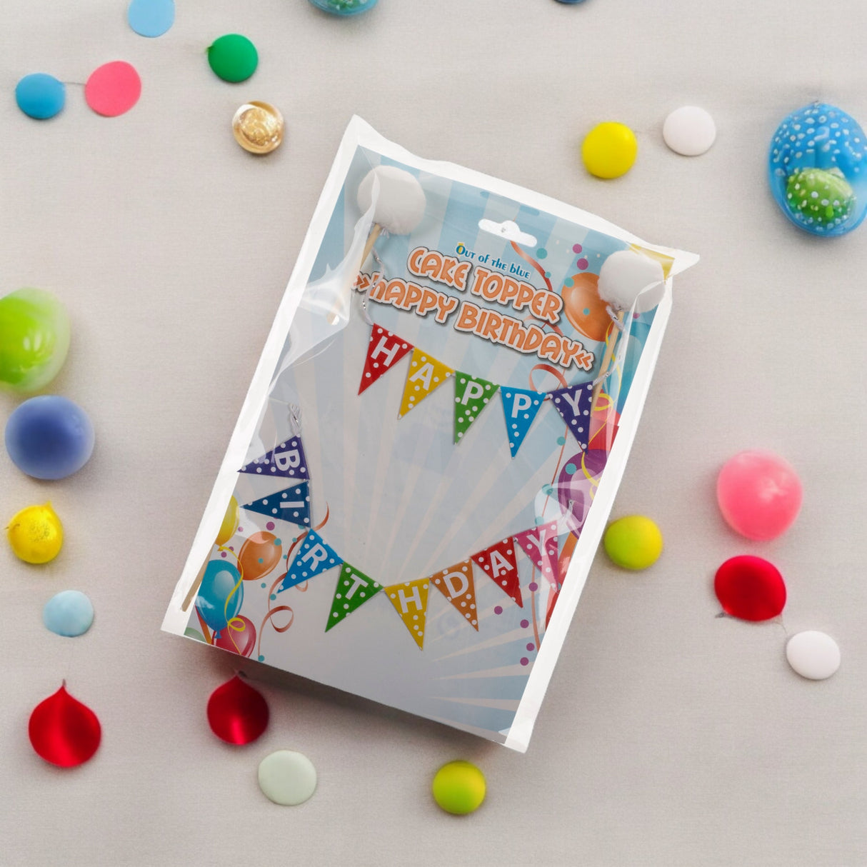 Happy Birthday Kuchendeko Girlanden Geburtstagsdeko in zufälliger Variante