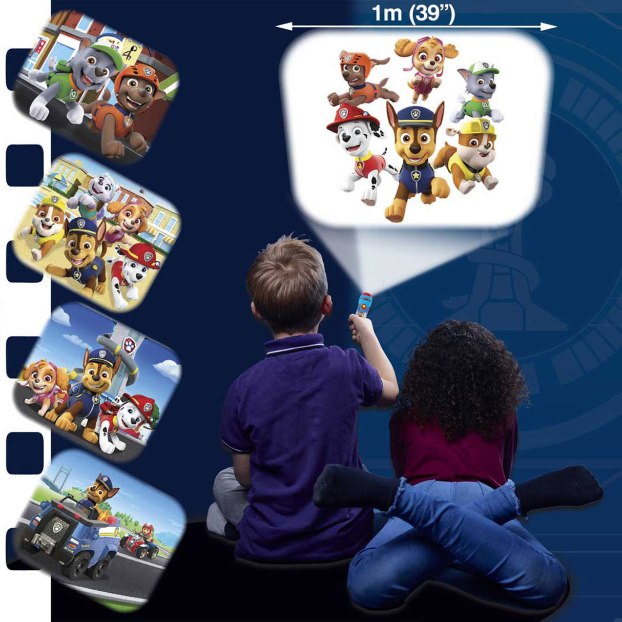 Paw Patrol Taschenlampe für Kinder Taschenlampenprojektor mit 3 Projektorscheiben