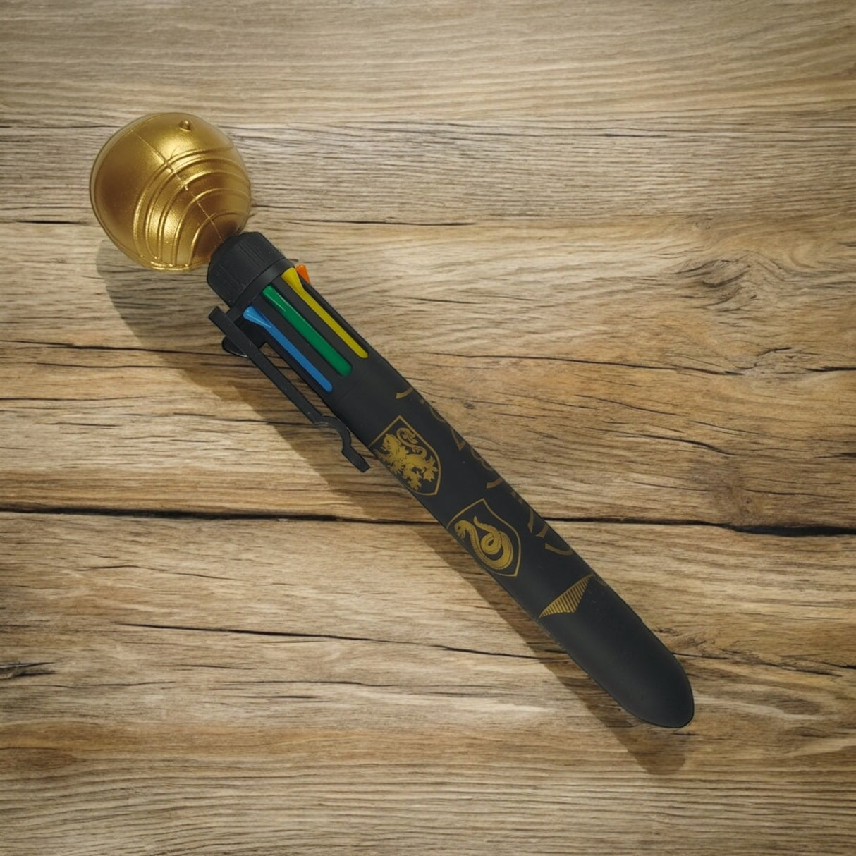 Harry Potter Hogwarts Goldener Schnatz Kugelschreiber mit 8 Farben