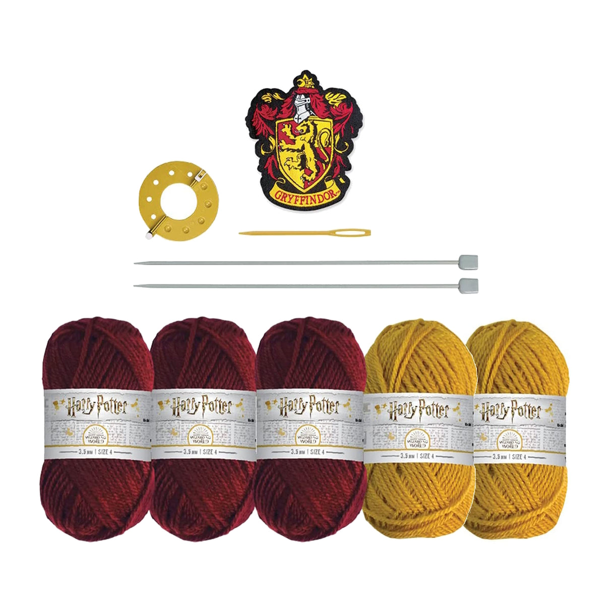 Harry Potter Hogwarts Bommelmütze Strickset mit Gryffindor Design für Erwachsene